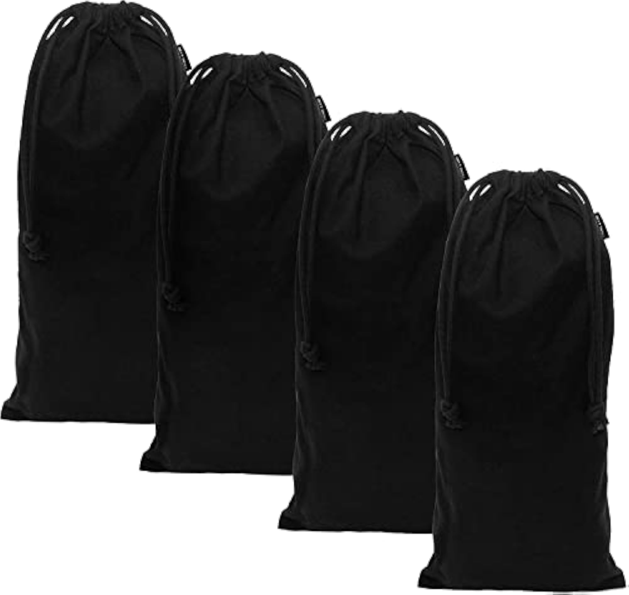 4 Pack Shoe Dust Bags, Washable Cotton Pouch